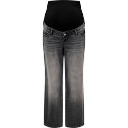 Only Olmsonic Wide Leg Fit Jeans - Black/Washed Black