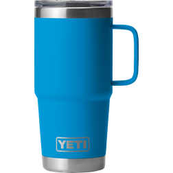 Yeti Rambler 20 oz - Stainless Steel, Vacuum Insulated with Stronghold Lid, Big Wave Blue Travel Mug 20fl oz