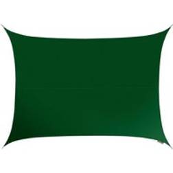 Primrose 5m x 4m Water Resistant Patio Sun Shade Sail 96.5% UV Block Free Rope - Green
