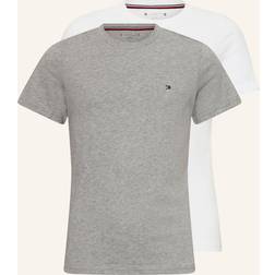Tommy Hilfiger Underwear Short Sleeve 100% Cotton T-Shirt - White/Light Grey