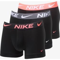 Nike Everyday Cotton Stretch Trunk 3PK - Black/Grey/Pink