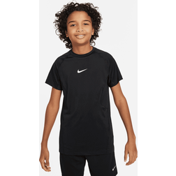 Nike Boys' Pro Dri-FIT T-Shirt Big Kids Black/White