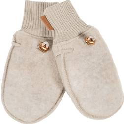 Mikk-Line Fäustlinge Wolle Melange Offwhite 86/92 Handschuhe/Fäustlinge