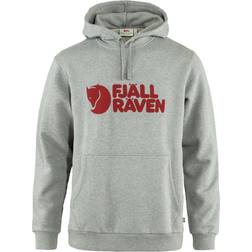 Fjällräven Logo Hoodie Herr Hoodies Från Magasin Grå