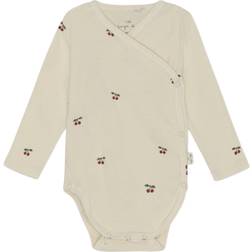 Konges Sløjd Newborn Body Gots 3M Cherry Langærmede Bodies hos Magasin