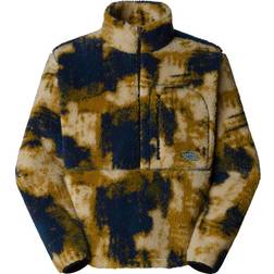 The North Face Men's Extreme Pile Pullover Fleece - Midnight Petrol TNF Bleach Dye Print/TNF Black