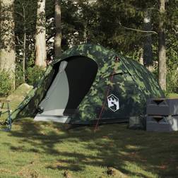 vidaXL 2-personers campingtelt vandtæt camouflage