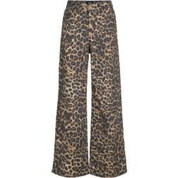 JJXX JXSARAH TOKYO LEO WIDE HW PANT LN PNT CORNSTALK LEOPARD
