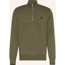 Fred Perry Men's Quarter Zip Sweatshirt Tan 42/Regular