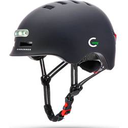 GoRunner LED Bicycle Helmet Black