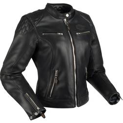 Segura Curtis Damen Motorrad Lederjacke, schwarz, Größe Damen