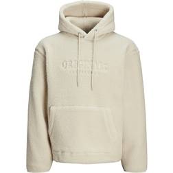 Jack & Jones Printed Fleece Sweatshirt - Beige/Oatmeal