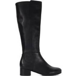 Dune London Black Standard Fit Tayla Smart Stretch High Leg Boots