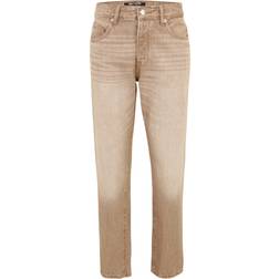 Only & Sons Edge Mid Waist Straight Fit Jeans - Beige