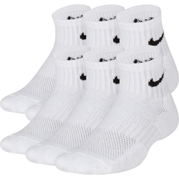 Nike Kid's Everyday Cushioned Ankle Socks 6-pack - White/Black (SX6912-100)