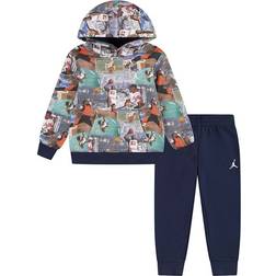 Jordan Brooklyn Aop - Scuola Materna Tracksuits - Blue