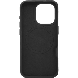 Hama fodral MagCase för iPhone 16 Pro (mobilskal, skyddsfodral för baksida, för Apple MagSafe, fodral, reptåligt, extra skydd för kamera och display, trådlös laddning kompatibel, mjuk) svart