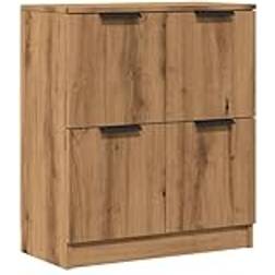 vidaXL Skänk Ek 60 x 30 x 70 cm Konstruerat Trä Sideboard