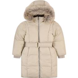 Calvin Klein Belted Puffer Coat Grey