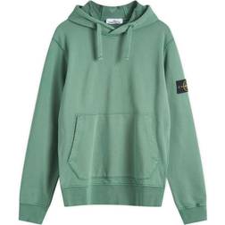 Stone Island 64151 Cotton Fleece Hooded Sweatshirt - Sage Green