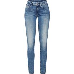 G-Star Midge Zip Skinny Jeans - Light Blue