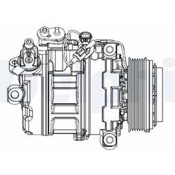 Delphi Air Conditioning CS20547 Compressor