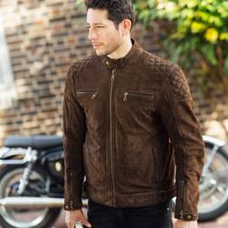 Merlin Torsten TFL D3O Motorrad Lederjacke, braun, Größe für Männer