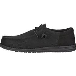 Hey Dude Mens Wally Mono Mens Shoes Black/Black 07.0