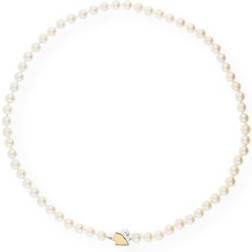 JuwelmaLux Necklace - Gold/Silver/Pearls/Diamond