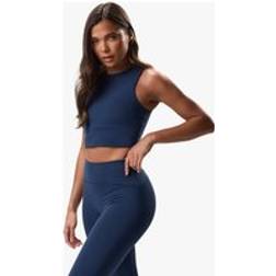 Gym King Peach Luxe High Neck Tank Rich Blue Luxe blue