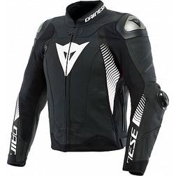 Dainese Super Speed 4, Lederjacke Matt-Schwarz/Weiß