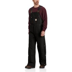 Carhartt Firm Duck Insulated BIB Overall, black, for Men