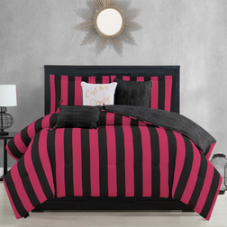 Juicy Couture Cabana Bedspread Black, Pink (228.6x228.6cm)