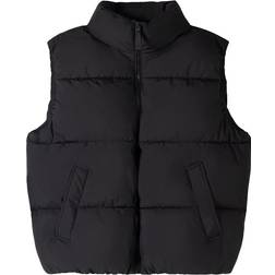Bershka Sort vatteret vest-Black