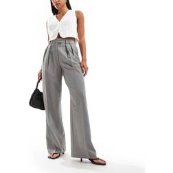 ASOS DESIGN Tailored Wide Leg Trousers - Grey