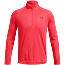 Under Armour Tech Textured 1/2 Zip Long Sleeve Men red