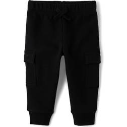 The Children's Place Fleece Cargo Jogger Pants - Black