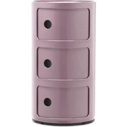 Kartell Componibili Classic Förvaring Med 3 Fack Mauve Förvaringsskåp