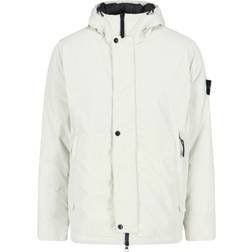 Stone Island Micro Twill Jas - Blanc