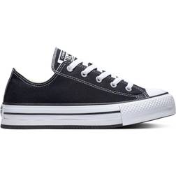 Converse Kids All Star Eva Lift Low Jnr Trainers Black White Rubber