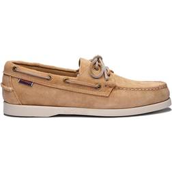 Sebago Docksides Suede Boat Shoe Beige Camel