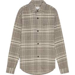 NN07 Adwin Flannel Overshirt - Brown Check