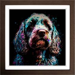 Marlow Home Co. Cockapoo Expressionism Black Framed Art 45x45cm