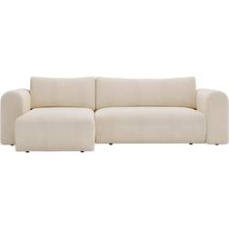 Carryhome Ecksofa Creme Sofa 245cm 3 Seater