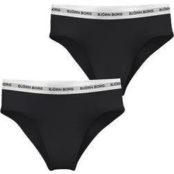 Björn Borg Core Logo High Waist Brief 2-pack Sort