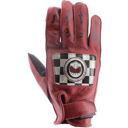 Helstons Logo Leather Gloves