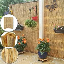 Abaseen Natural Reed Fence Garden Screen Wind Sun Protector 400 cm x 150 cm - Brown