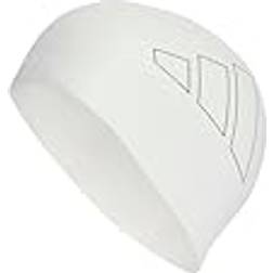 adidas Logo Swim Cap White Black