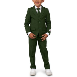 OppoSuits Mörkgrön Kostym Pojke
