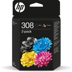HP Bläckpatron 308 - Svart/Färg